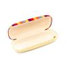 Hard Eyeglass Case, Glasses Holder For Women, Men, Girls, Boys- Colorful Stripes, Rainbow view 2