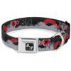 Dog Collar Seatbelt Buckle Starry Forest 13 to 18 Inches 1.5 Inch Wide view 1