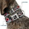 Dog Collar Seatbelt Buckle Starry Forest 13 to 18 Inches 1.5 Inch Wide view 2