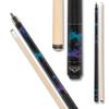 Athena ATH44 Teal and Purple Butterflies Pool Cue - 18oz view 1