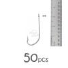 50pcs Fish WOW! 34007 O' Shaughnessy Stainless Steel Hooks - Size 9/0 view 2