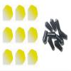Retreiver 3 Sets of Vignette Transparent Standard Dart Flights Plus 3 Sets of Black Nylon Dart Flight Protectors (Yellow Top) view 1