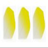 Retreiver 3 Sets of Vignette Transparent Standard Dart Flights Plus 3 Sets of Black Nylon Dart Flight Protectors (Yellow Top) view 3