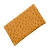 LBI Soft Squeeze Top Slip In Eyeglasses Case And Holder In Faux Ostrich Leather, Mustard view 1