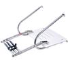 Amarine Made 3 Step in-Board Outboard Transom Platform Telescoping Boat Ladder Stainless Steel Swim Platform for Swimming Pool Pontoon Dock Collapsible Step Ladder with 2 Handrails view 3