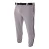 A4 Sportswear Youth Medium Grey/Black Side Piping Elastic Bottom Baseball Pants view 1