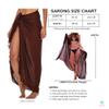 SHU-SHI Sarong Swimsuit Coverup for Women Pareo Long Beach Bathing Suit Wrap with Coconut Clip view 4