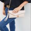 FashionPuzzle Envelope Wristlet Clutch Crossbody Bag with Chain Strap (Dark Tan) One Size view 2