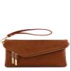 FashionPuzzle Envelope Wristlet Clutch Crossbody Bag with Chain Strap (Dark Tan) One Size view 3