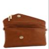 FashionPuzzle Envelope Wristlet Clutch Crossbody Bag with Chain Strap (Dark Tan) One Size view 4