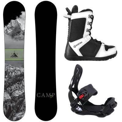 Package-Camp Seven Valdez Snowboard 159 cm-System LTX Binding Large-System APX Snowboard Boots 11