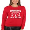 Go All Out XXXX-Large Red Adult Hawkins Middle School AV Club Sweatshirt Crewneck view 2