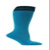 Bright Blue Striped Youth Football Soccer Sport Knee High Socks(1 Pair),Black, Large view 1