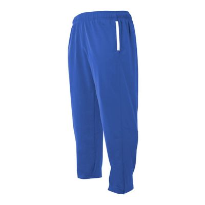 A4 Sportswear Royal Blue Adult Small Athletic Warm Up Wicking Pants Elastic Waist Band with Draw Cord