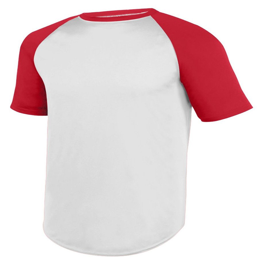 Augusta Sportswear Men's 3XL 1508, White/Red, XXX-Large