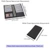 ag wallets Genuine Leather Mens Long ID 19 Credit Card Security Wallet Black (RFID_Black) view 2