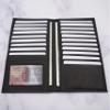 ag wallets Genuine Leather Mens Long ID 19 Credit Card Security Wallet Black (RFID_Black) view 3