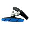 AHL 2pairs Complete Sport Bike Brake Shoes Bicycle Brake Pads Set,69mm for Cruiser MTB Mountain Bicycle Universal V-Brake Blocks with Hex Nut and Shims, No Noise No Skid (Blue) view 2