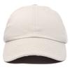 DALIX Unisex Youth Childrens Cotton Cap Adjustable Plain Hat - Unstructured (Beige) view 4