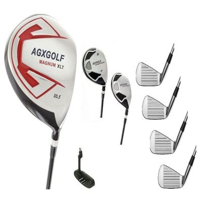 AGXGOLF Men's Magnum Executive Edition Golf Club Set w/Stand Bag; Made in USA; Right Hand: Cadet, Regular or Tall Length, Graphite Woods; 4,6,& 8 Irons + Pitching Wedge + Free Putter