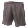 Adult 4XL Graphite 7" Poly Mesh Moisture Wicking Athletic Shorts view 1