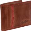 Rawlings Mens Tanned-leather Baseball Stitch Embroidered Wallet - (Dark Brown) view 2