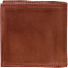 Rawlings Mens Tanned-leather Baseball Stitch Embroidered Wallet - (Dark Brown) view 3