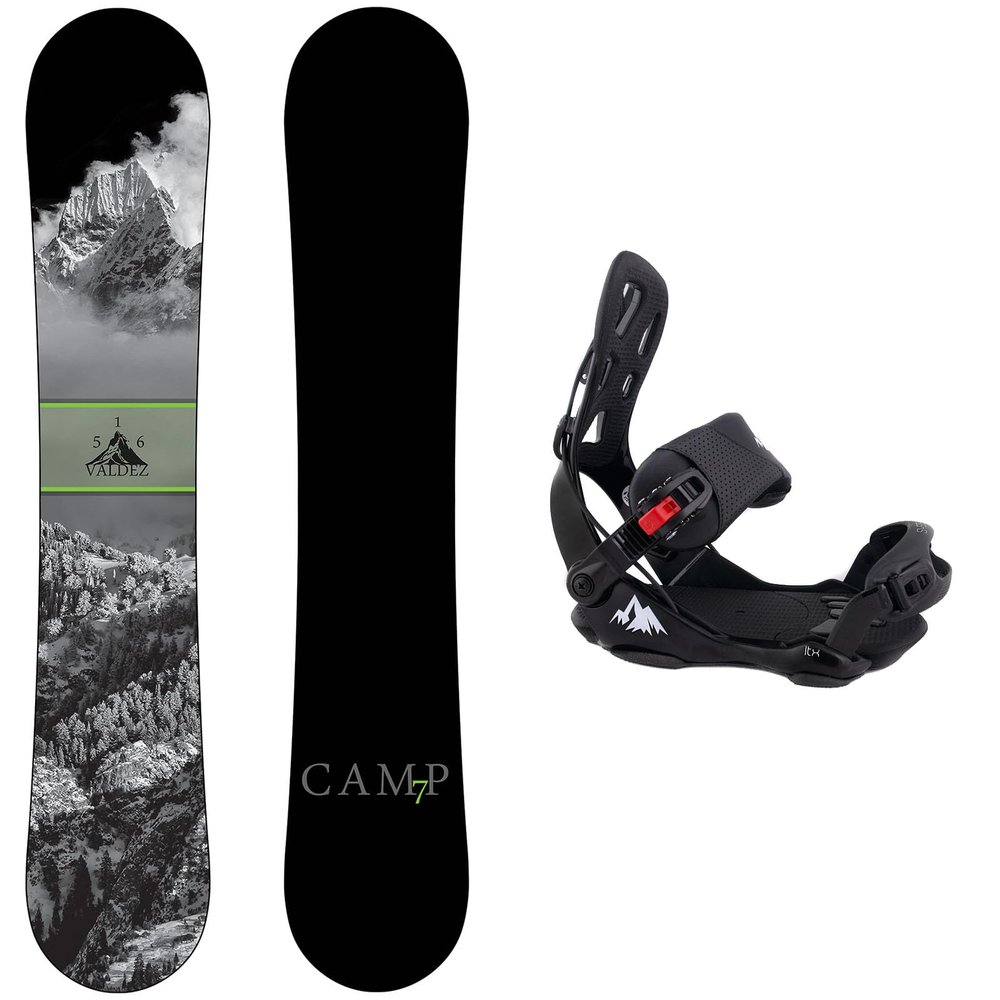 Package-Camp Seven Valdez Snowboard 153 cm-System LTX Binding Large