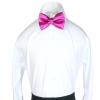 Classic Party Formal Tuxedo Suits Baby Boy Kid Men Satin Colors Bow Tie SM-XL (Extra Large (Adult), Fuchsia) view 4