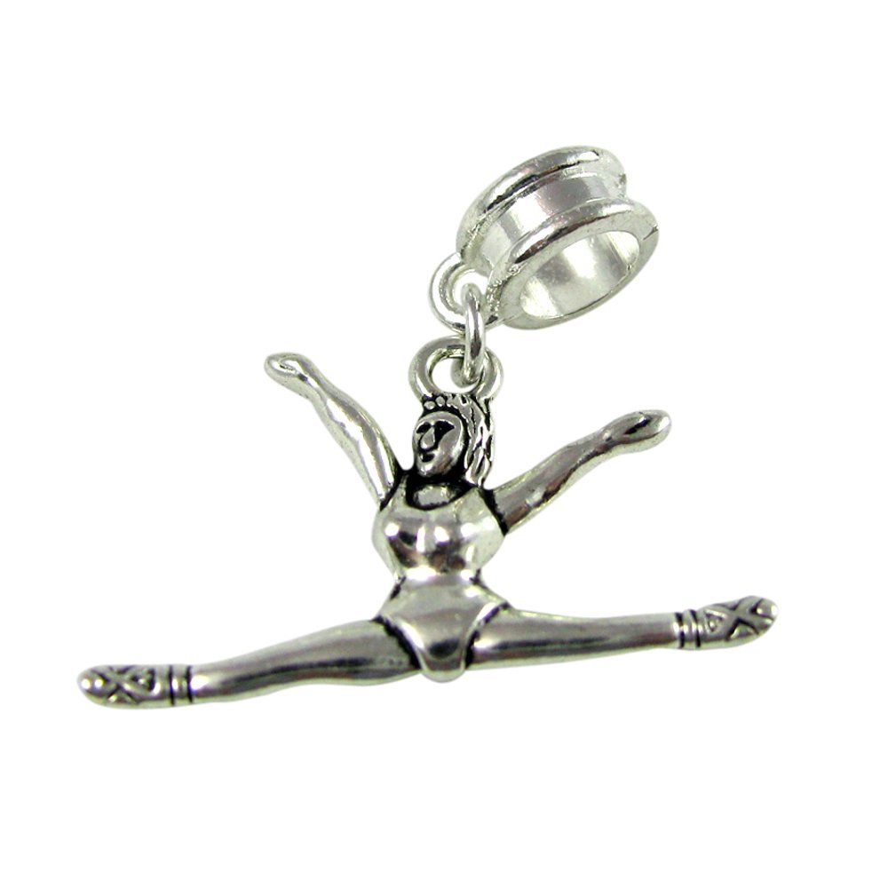 UniqueBeadsAndGifts Universal Cheerleader Gymnast Charm