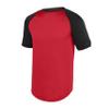 Augusta Sportswear Youth Wicking Short Sleeve Baseball Jersey Red/Black M view 1