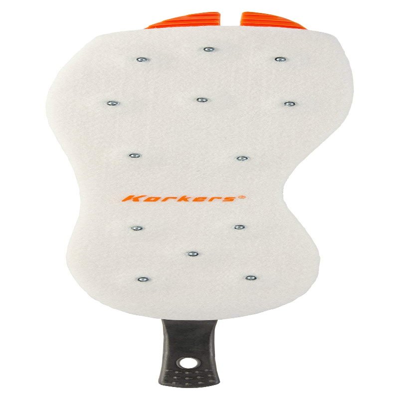 Korkers OmniTrax v3.0 Interchangeable Sole - Studded Felt - Size 05,White/Orange