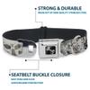Buckle-Down Dog Collar Seatbelt Buckle Gothic 1 9 to 15 Inches 1.0 Inch Wide, Multicolor, DC-W30701-S view 4