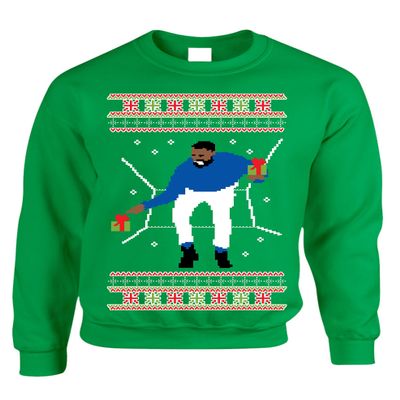 ALLNTRENDS Adult Crewneck 1-800 Hotline Bling Ugly Christmas Sweater (2XL, Irish Green)