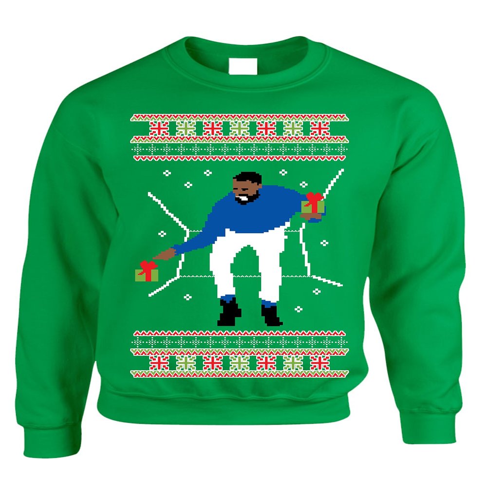 ALLNTRENDS Adult Crewneck 1-800 Hotline Bling Ugly Christmas Sweater (2XL, Irish Green)