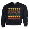 ALLNTRENDS Adult Crewneck Junk Food Merry Christmas Ugly Sweater Humor Top (L, Black) view 1