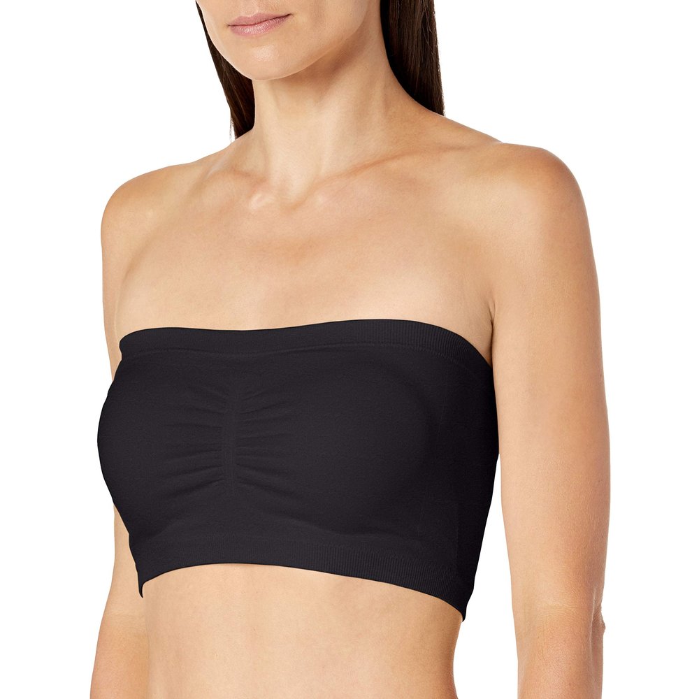 Sugarlips Women's Cinched Front Double Wear Bandeau, Black, One Size