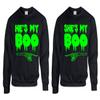 ALLNTRENDS Couple Crewneck He's She's My Boo Halloween Costume Top Idea (Womens S Mens S, Black) view 1