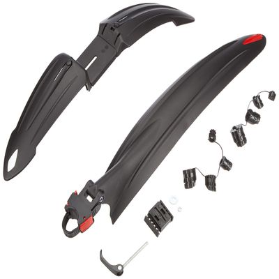 fischer Unisex Splash Guard Set 26 29, Black, Plain EU