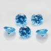100PCS Size 2.0mm 5A Round Machine Cut Milddle Aquamarine Color Cubic Zirconia Stone SeaBlue Loose CZ Stones (2.0mm 100pcs) view 2