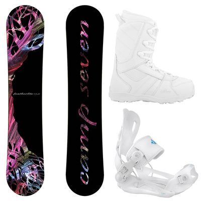Package-Camp Seven Featherlite Snowboard 138 cm-System Lux Bindings-Siren Lux Women's Snowboard Boots-10