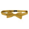 K. Alexander Solid Honey Gold Bow Tie Men's Satin Pre-tied Formal Tuxedo Bow with Adjustable Band view 2