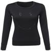 Awesome21 Glitter Smile Printed Long Sleeves Crew Neck Fashionable Sweatshirt Black Size S view 1