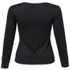Awesome21 Glitter Smile Printed Long Sleeves Crew Neck Fashionable Sweatshirt Black Size S view 2