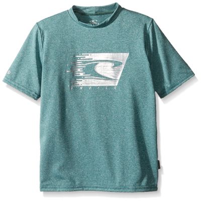 O'Neill Youth Hybrid UPF 50+ Short Sleeve Sun Shirt, Ink, 6