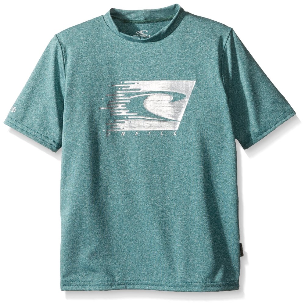 O'Neill Youth Hybrid UPF 50+ Short Sleeve Sun Shirt, Ink, 6