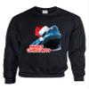ALLNTRENDS Adult Crewneck Santa Jaws Merry Christmas Ugly Xmas Funny Top (2XL, Black)