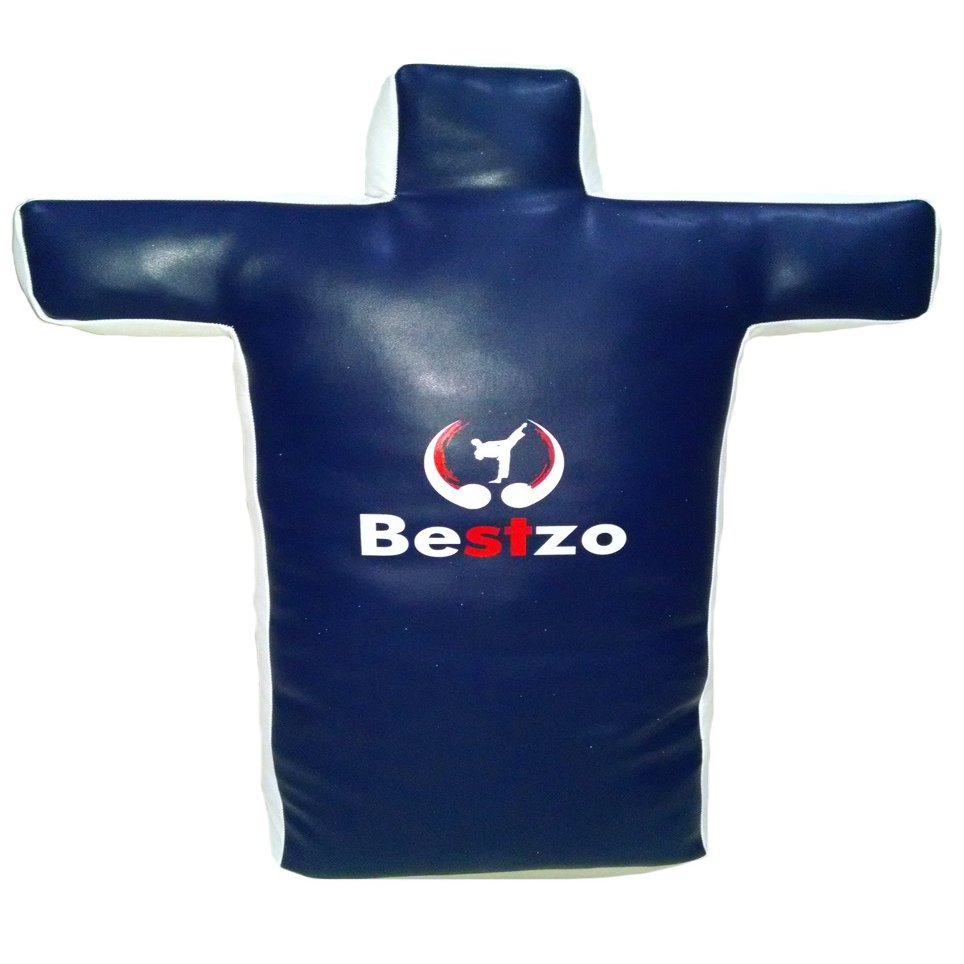 Classyak MMA Training Grappling Dummy Torso Shaped Judo Martial Arts Sitting on Ground Bag Blue - 48 inches