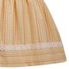 Bonnie Jean Toddler Girls Bow Shoulder Lace and Metallic Stripe Dress, Coral, 3T view 4