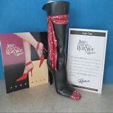 Just the Right Shoe "High Ties"-- Decorative Boot with Sash